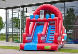 Tobogán Inflable con Forma <span class=keywords><strong>de</strong></span> Camión, <span class=keywords><strong>Castillo</strong></span> Inflable con Tobogán Seco para Niños - Product Image 4