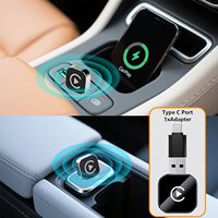 Nouveau dongle USB universel portable pour voiture avec CarPlay et Android Auto sans fil, Bluetooth, WiFi, commande vocale Google Assistant