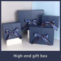 Caja de Regalo Plegable de Cartón Rígido con Cinta de Seda, Estilo Boutique, Dorada y Personalizada