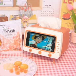Living Room Drawer Multifunctional Mobile Phone Shelf Creative TV Tissue Box Household Kitchen Tissue Storage Box