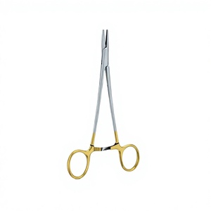 Pinzas Hegar de Acero Inoxidable con Mango Dorado, Instrumento Quirúrgico Manual Clase I con Certificación CE para Cirugía General por Blush Surgical - Product Image 4