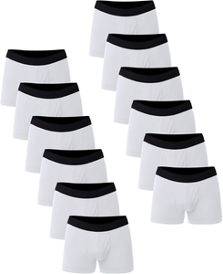 Sous-vêtements respirants et confortables CELINNE, caleçons en coton pour hommes avec ceinture élastique noire. - Product Image 1
