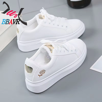 Xuanhui Fashion Baskets basses pour femme, blanches, décontractées, pour le sport et le skateboard en extérieur
