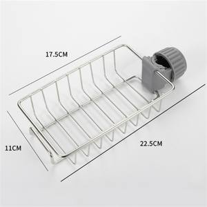Escurridor de fregadero de acero inoxidable para cocina, soporte para <span class=keywords><strong>grifo</strong></span>, escurridor de jabón, cesta organizadora, accesorios de baño - Product Image 5