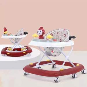 Andador para Bebés con Centro <span class=keywords><strong>de</strong></span> Actividades, <span class=keywords><strong>de</strong></span> Plástico, con 6 Ruedas, Andador para Niños Pequeños, Silla Mecedora para Bebés con Barra <span class=keywords><strong>de</strong></span> Empuje, Caballito Mecedor - Product Image 3