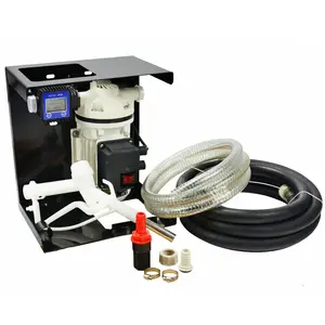 Kit di erogazione Urea e AUS32 220V montaggio a parete 40LPM IBC Adblue DEF gruppo pompa di trasferimento con flussometro e ugello manuale in PP