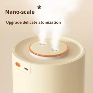 Humidificador USB Portátil Pequeño de Doble Pulverización con Luz Ambiental, Capacidad de 1.5L, 36dB de Ruido, para Hogar, Oficina, Dormitorio, Reposición de Agua - Product Image 3