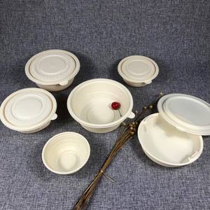 G12 Potongan 15% 500 1000 1250 1500 Ml Biodegradable Pakai Tepung Jagung Pati Jagung Salad Sup Anjing dengan Tutup - Product Image 6