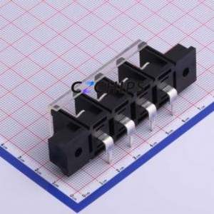 KF78RM-13.0-4P Barrier Terminal Block Bent Lead Through Hole,P=13mm Connector With Cover Plate 13mm 1x4P Right Angle Pin - Product Image 2