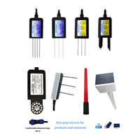 Capteur de température, d'humidité et de conductivité électrique du sol RS485 avec système de surveillance cloud 4G WIFI LORAWAN MQTT JSON personnalisé