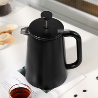 Cafetière à piston HIGHWIN au design moderne, à double paroi isolée, 350 ml, 700 ml, 1000 ml, en acier inoxydable 304, pour la cuisine domestique