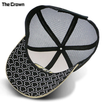 Gorra Trucker de 6 Paneles con Logotipo Personalizado, Venta al Por Mayor, Parche Tejido, Malla, Visera con Impresión, Cierre de Velcro, Fabricante