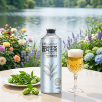 Vente en gros de bière artisanale Kingstar Pu-erh Raw Tea, style chinois, aux herbes et épices, 1L*6 canettes, 4,1%, goût naturel, palais moelleux, couleur claire