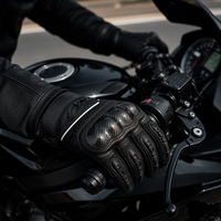 Gants de moto antidérapants à écran tactile, respirants, à doigts entiers, équipement de conduite pour cruiser, touring, trajets quotidiens, scooter