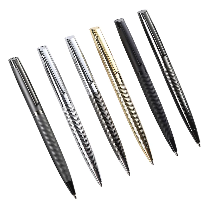 Factory Wholesales Novelty Luxury Ball Pen Nice Gift Metal Pen Customized Carved with logo