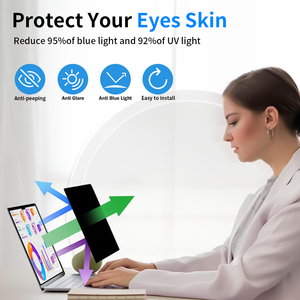 Protection d'écran anti-espionnage et anti-regard indiscret pour ordinateur portable, 360 °   Protection d'écran de confidentialité, <span class=keywords><strong>filtre</strong></span> de lumière bleue pour écran de 14 5,6 16 17,3 pouces - Product Image 5