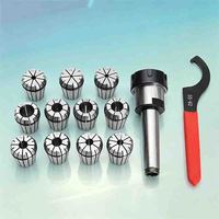 Jeu de mandrins de fraisage à cône Morse MT2 MT3, ER32 ER25, 11 pièces, pinces de serrage pour outils de fraisage CNC avec une précision de 0,005 mm et 0,008 mm