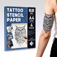 Kertas Stencil Tato untuk Printer Tato Lembar Transfer Termal dengan Garis Jelas untuk Penggunaan Seniman Tato Profesional