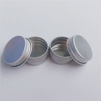 Petit pot rond en aluminium argenté de 5 ml 5 g, récipient de stockage pour baume à lèvres DIY, boîte ronde en étain