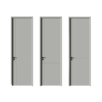 Portes intérieures en mélamine de qualité au design moderne, finition salle de bain - Autre catégorie de porte
