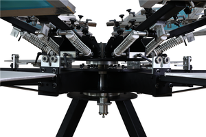 Machine de sérigraphie à 6 têtes à presse de table longue durée avec micro-réglage pour la sérigraphie - Product Image 4