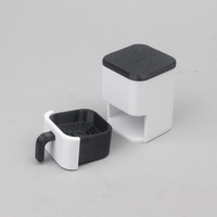 Accessoires de poupée à l'échelle 1/6, modèle de friteuse à air, meubles miniatures, jouet éducatif, jouet DIY en caoutchouc