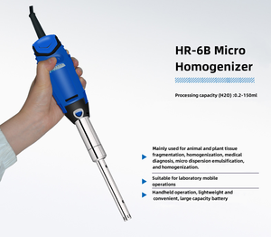Homogeneizador Portátil de Alta Velocidad Veidt HR-6B, Preparación de Muestras de Tejido Celular en Vidrio, Emulsificación, Ultrasónico Inteligente - Product Image 3