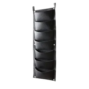 Outdoor Tuin Verticale Muur Opknoping Planter 7 Zakken Voelde Niet Geweven Stof Grow Bag Eco-vriendelijke Pet Vilt Planter