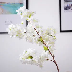 winter artificial flowers long stem fake flowers wintersweet Plum Blossom  Flores Cherry Blossoms Home Garden Wedding Decoration