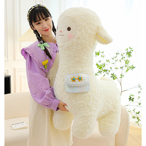 Adorable poupée en peluche alpaga, jouet en peluche, oreiller, poupée de nuit pour <span class=keywords><strong>garçon</strong></span>, grande poupée en tissu pour fille, cadeau pour enfants - Product Image 2