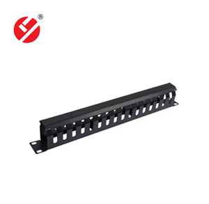 Système de gestion de câbles réseau en acier LIYUAN LY-CM-04-B 1U 19 pouces pour rack de serveur, montage horizontal, 16 emplacements plus grands pour câbles - Product Image 1