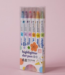 Eye Protection Dot Marker Dual-Tip Large Volume Art Marker Color Highlighter <b>Pens</b> Deep, Warm & <b>Cool</b> - Product Image 2