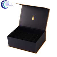 Caja de Regalo Rígida de Papel Recubierto con Cierre Magnético Estilo Libro, Logotipo Personalizado, Empaque de Lujo con Bandeja Interior para Bebidas y Cosméticos