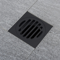 Drain de sol en laiton dissimulé anti-odeur carré moderne pour accessoires de douche de salle de bain Drain de sol en laiton