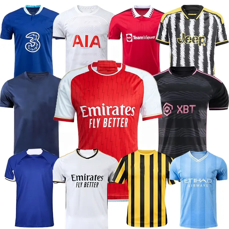 New 2024 custom Jersey quality Thai football jersey men's football Uniform Set team football Jersey Soccer Wear