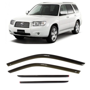 Black Window Door Visor for Subaru Forester 2002-2008 2007 2008 Accessories <strong>Rain</strong> Shield Wind <strong>Deflector</strong> - Product Image 1