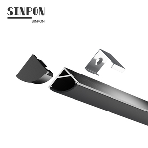 Canal d'éclairage d'angle LED en aluminium avec Angle de 45 degrés, 5 m 16MM, bande RGB SMD5050 WS2811 pour maison - Product Image 3
