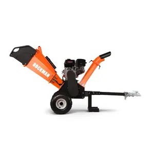 Foldable feeding hopper 15hp petrol powered wood chipper shredder/wood chipper/ATV wood chipper