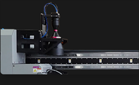 H1000 2500*1250mm Ricoh Konica printkop digitale LED UV inkjet vlakbedprinter voor acryl, hout, glas, metaal printen, semi-automatisch
