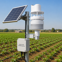 Station météo compacte RS485 pour la mesure de la vitesse du vent, de la température, de l'humidité, de la pluie et de la luminosité, avec sortie LORA LORAWAN 4G WIFI MQTT