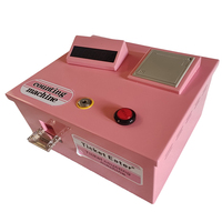 Mini déchiqueteuse, machine à poussoir à pièces, compteur de billets de loterie, compteur de bureau, mini déchiqueteuse en métal, machine de jeu