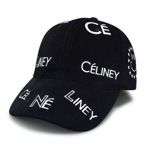 Casquette de baseball personnalisée avec logo de marque, en velours côtelé, faible MOQ, OEM ODM, vintage, luxe, motif Smiley, structurée, 6 panneaux, pour hommes et femmes - Product Image 5