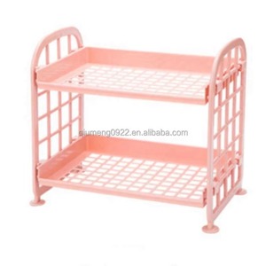 Estante hueco de doble capa, Cosméticos de plástico, acabado de escritorio, accesorios de baño, organizador, estante de almacenamiento, soporte de estante de 2 niveles - Product Image 3
