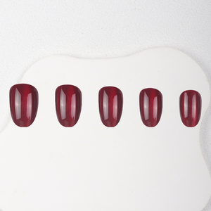 <span class=keywords><strong>Faux</strong></span> ongles en gel souple, forme amande, œil de chat, <span class=keywords><strong>rouge</strong></span> <span class=keywords><strong>bordeaux</strong></span>, 24 pièces, pour salon, vente en gros, OEM ODM - Product Image 2