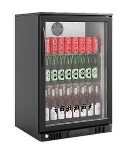 Frigorifero Vetrina Commerciale da 118L per Birra, Espositore Refrigerato con Porta in Vetro per Ristoranti, Mini Frigo Congelatore - Product Image 1