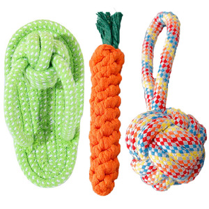 Ucuz Fiyatlı Köpek Isırmaya Dayanıklı Pamuk Halat İnteraktif Evcil Hayvan Isırma Oyuncağı Küçük ve Orta Boy Köpekler İçin Köpek Çiğneme Oyuncağı - Product Image 6