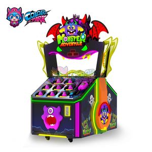 Machine de jeu d'arcade Whack Mole de récompense, à monnayeur, pour enfants, avec marteau, sur table, thème Aventure Monstre de Parc Coloré - Product Image 3