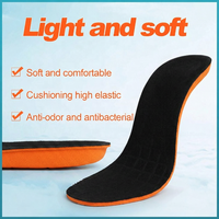 Semelles de chaussures à double couche, dessus en tissu doux, base en mousse rembourrée, semelles flexibles et légères pour baskets et chaussures décontractées