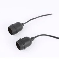 Douille de haute qualité pour lampe extérieure E12 E14 E26 E27 avec bande de câble, étanche, support de lampe E14