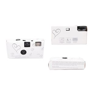 Cheap One Time Use White Cover 35Mm Vintage Mini <b>Disposable</b> <b>Camera</b> With Film for Wedding Guest - Product Image 4